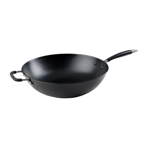 Ronneby Bruk Ultra Light Original light weight cast iron wok 34 cm