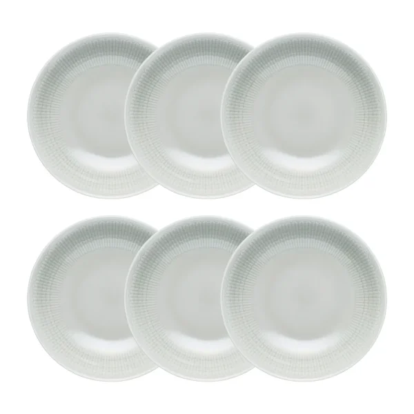 Rörstrand Swedish Grace deep plate 6-pack Mist (grey)