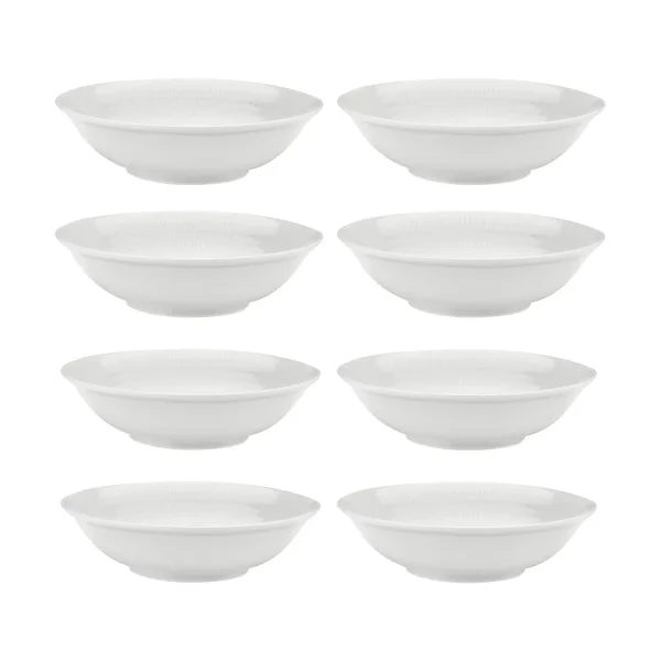 Rörstrand Swedish Grace deep plate Ø19 cm 8-pack - Snow (white) Swedish Grace deep plate Ø19 cm 8-pack - Snow (white)