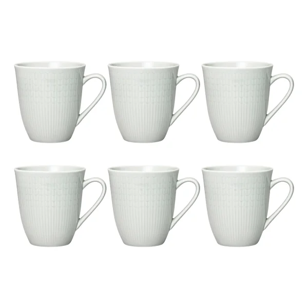 Rörstrand Swedish Grace mug large 6-pack Mist (grey)
