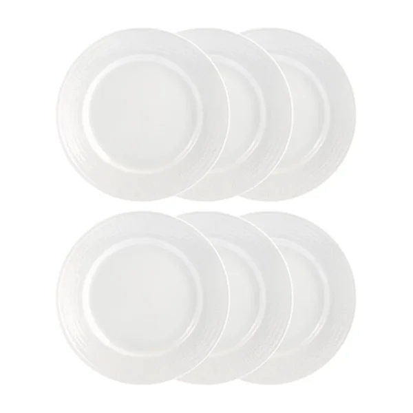 Rörstrand Swedish Grace plate 21 cm, 6-pack snow (white)