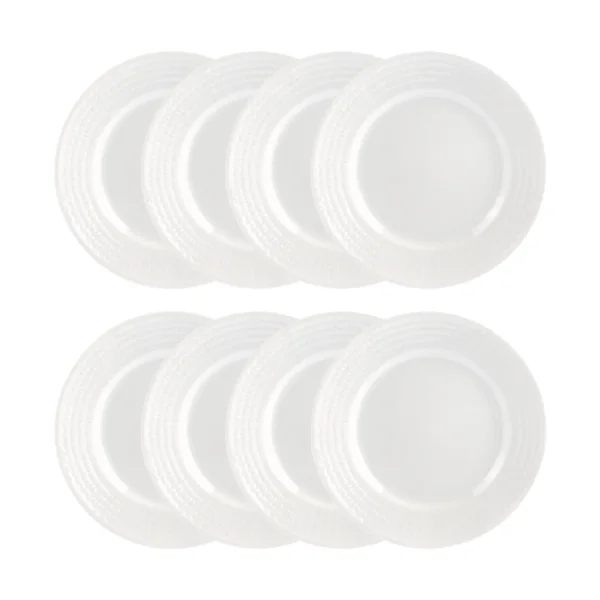 Rörstrand Swedish Grace plate Ø21 cm 8-pack - Snow (white) Swedish Grace plate Ø21 cm 8-pack - Snow (white)