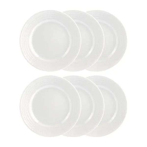 Rörstrand Swedish Grace side plate 17 cm, 6-pack snow (white)