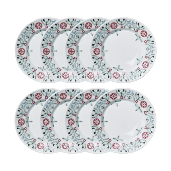 Rörstrand Swedish Grace Winter side plate Ø17 cm 8-pack - White