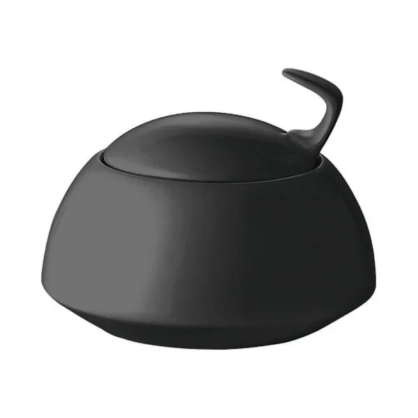 Rosenthal TAC Gropius sugar bowl Ø9.7 cm Black