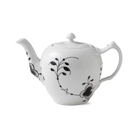 Royal Copenhagen Black Fluted mega teapot 100 cl