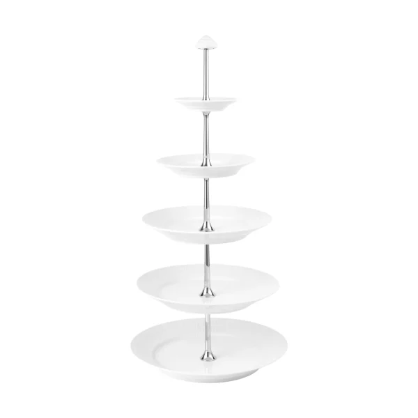 Royal Copenhagen White Fluted dish with 5 tiers White