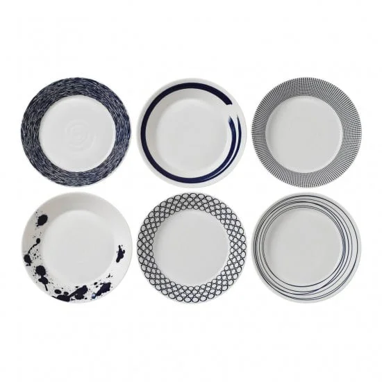 Royal Doulton Pacific deep plate 6 pieces 22 cm
