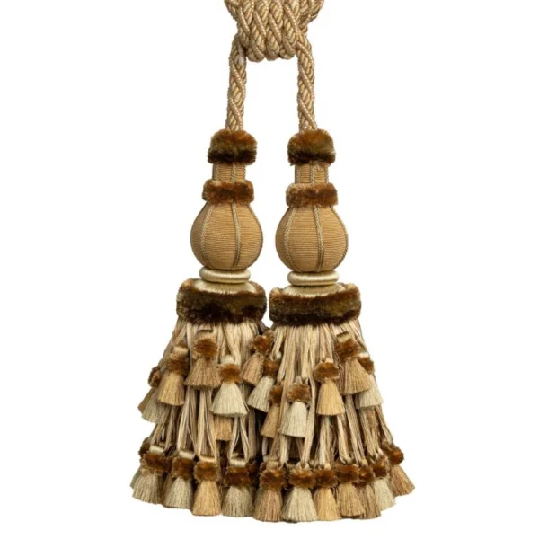 Samuel and Sons | Bagatelle Double Tassel Tieback | Gilded Gold