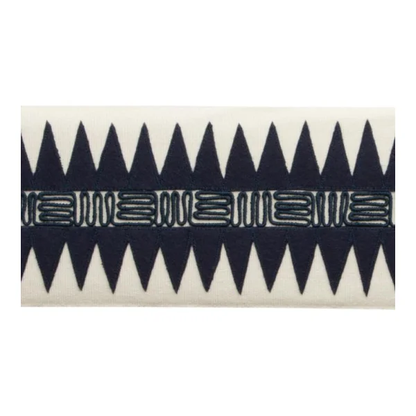 Samuel and Sons | Corrales Appliqué Border | Midnight