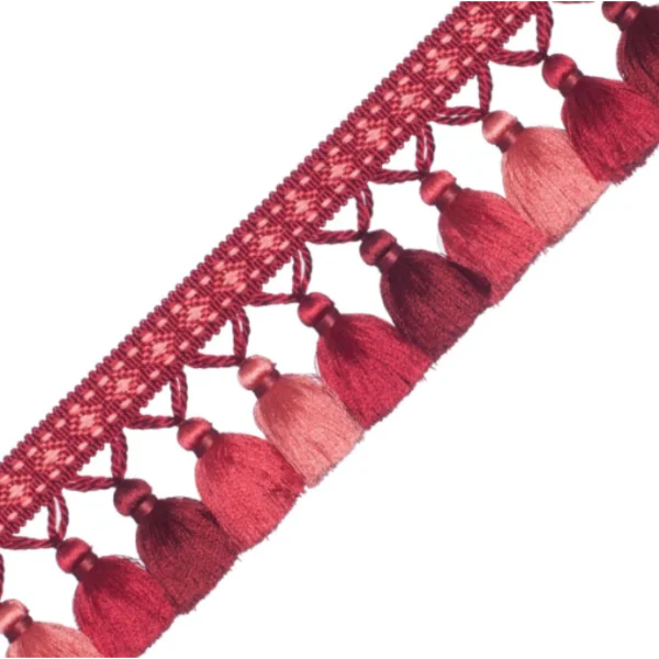 Samuel and Sons | Palais Tassel Fringe | Claret