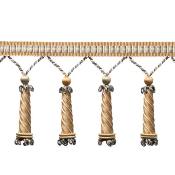 Samuel and Sons | Trianon Carved Beaded Fringe | Citrine