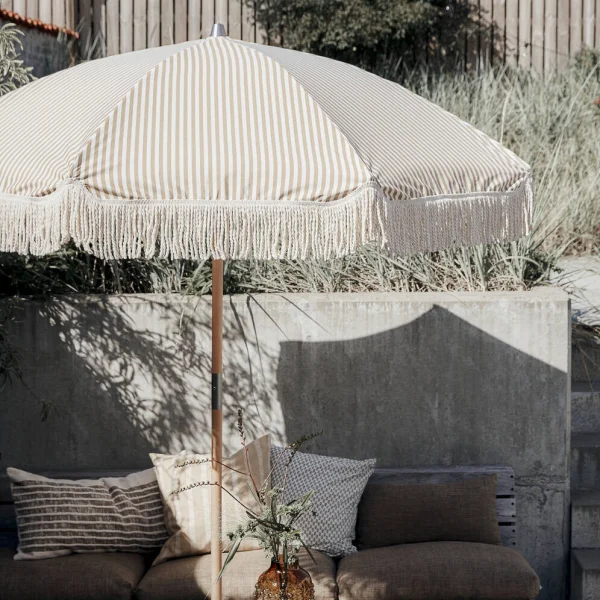 Sand Pinstripe Parasola