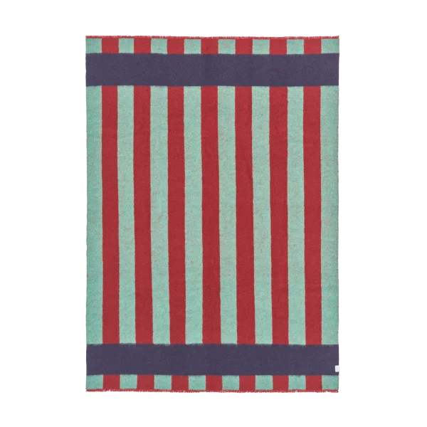 Scandi Living Aisles wool blanket 130x180 cm Green