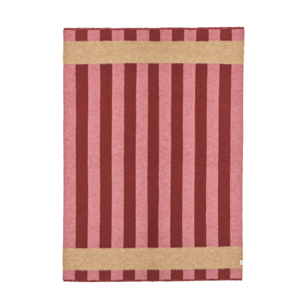 Scandi Living Aisles wool blanket 130x180 cm Red