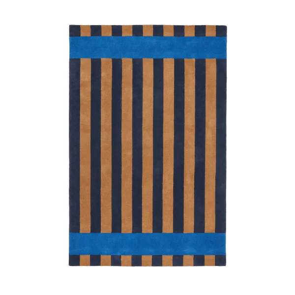 Scandi Living Aisles wool carpet Blue, 170x240 cm