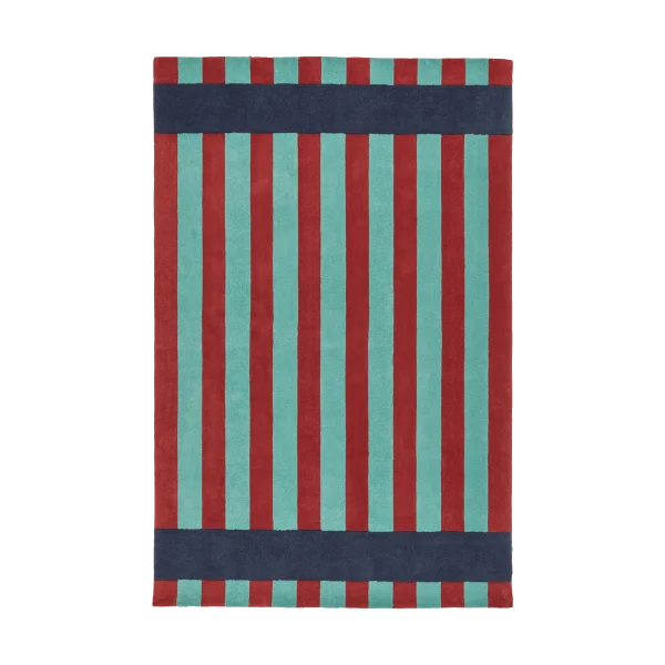 Scandi Living Aisles wool carpet Green, 170x240 cm