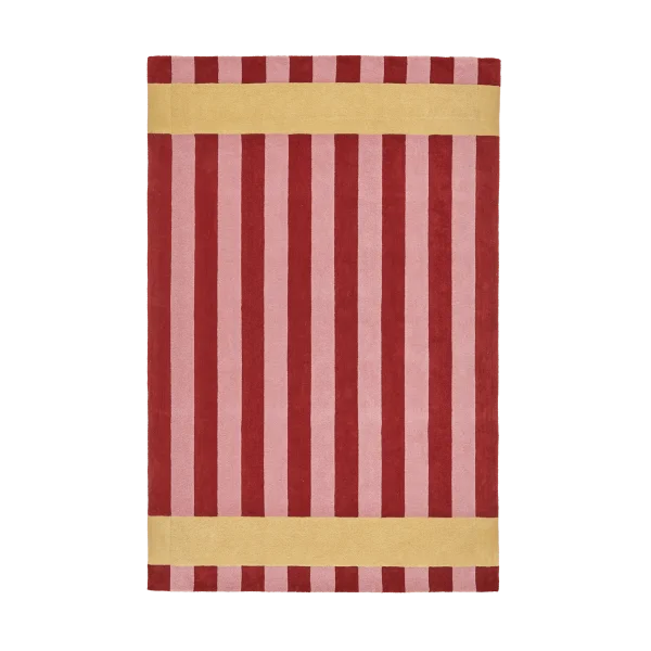 Scandi Living Aisles wool carpet Red, 170x240 cm