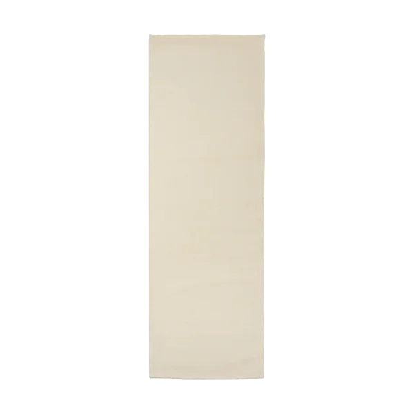 Scandi Living Balance wool rug natural white 80x240 cm
