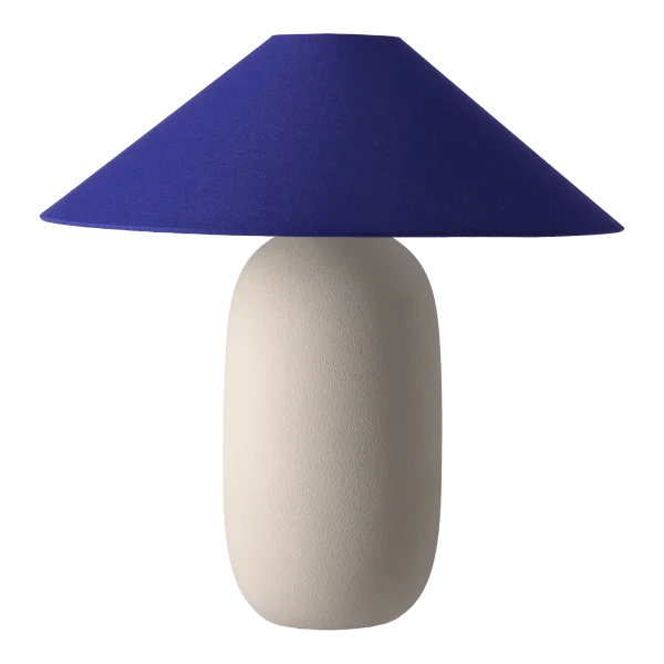 Scandi Living Boulder table lamp 48 cm beige-cobolt