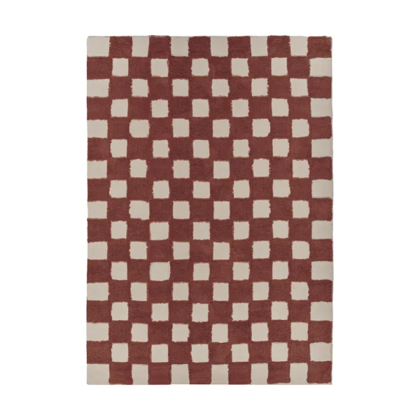 Scandi Living Checker Play mat 170x240 cm Rust