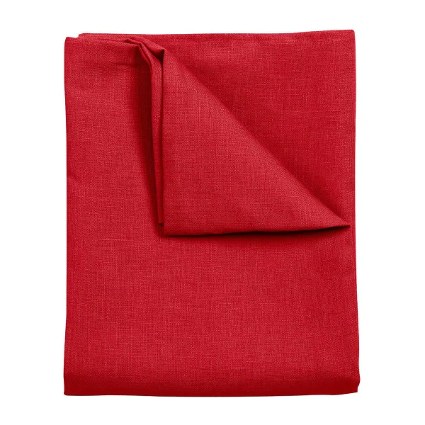 Scandi Living Clean linen table cloth 145x350 cm Red