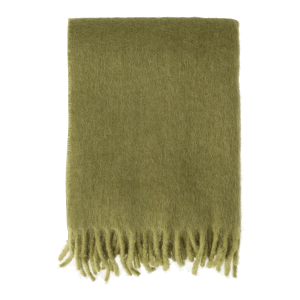 Scandi Living Dune mohair throw 130x170 cm Olive