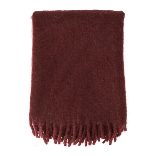 Scandi Living Dune mohair throw 130x170 cm Plum