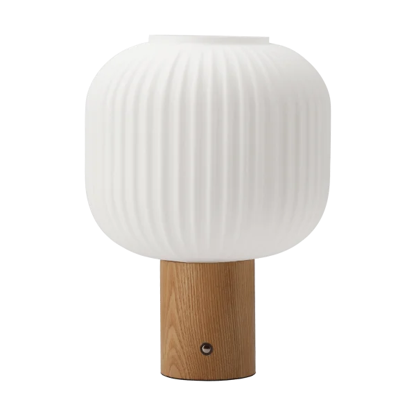 Scandi Living Fair portable table lamp Frosted glass box