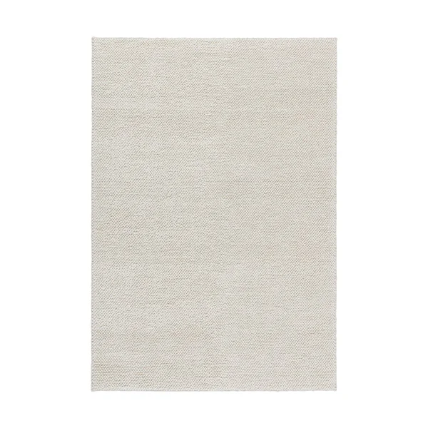 Scandi Living Flock wool rug natural white 300x400 cm