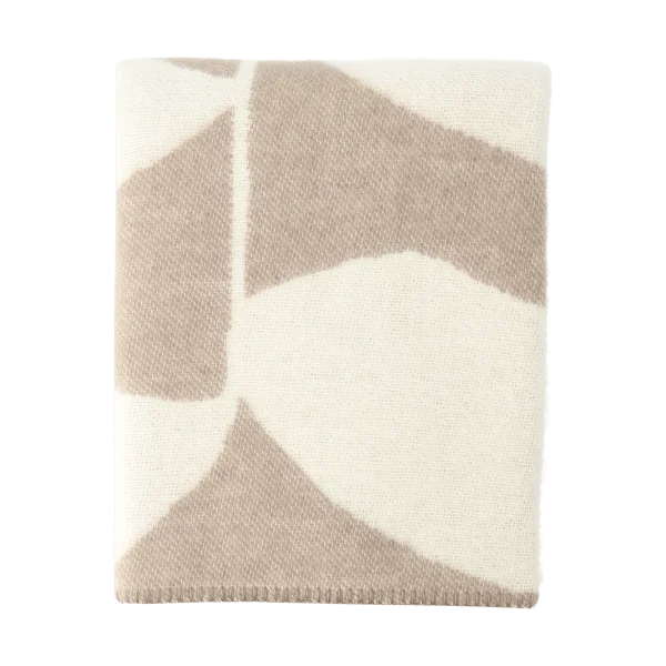 Scandi Living Leaf wool throw 130x180 cm Mole