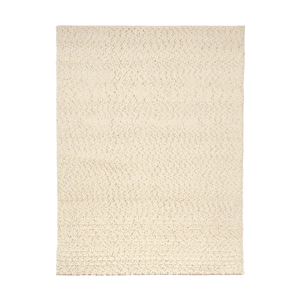 Scandi Living Mire wool rug natural white 170x240 cm