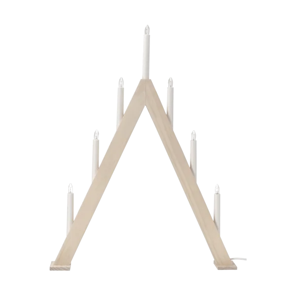 Scandi Living Nord advent candelabra 60 cm White stained