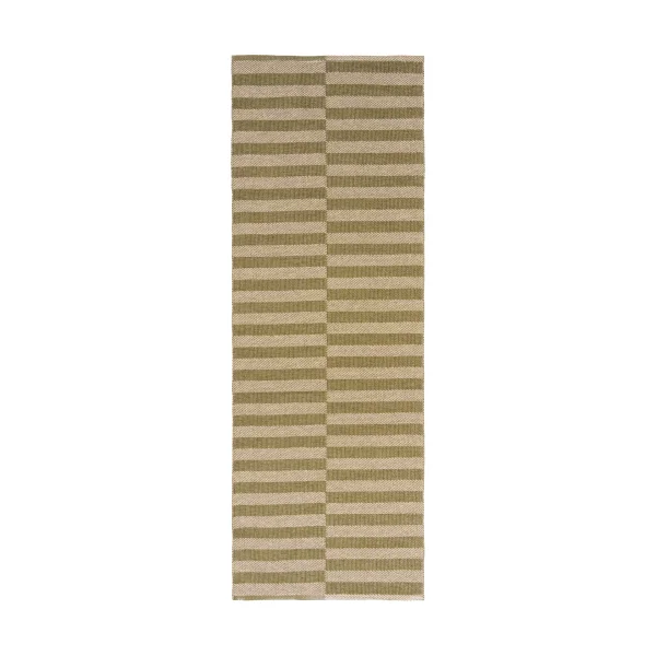 Scandi Living Path runner rug Olive green, 70x200 cm