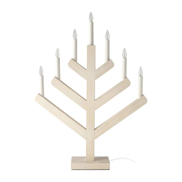 Scandi Living Pine advent candle 62 cm white washed