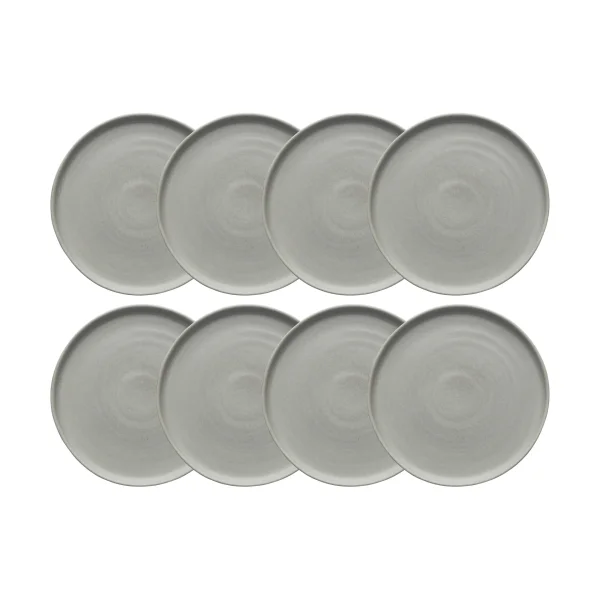 Scandi Living Sandsbro small plate light grey, Ø20 cm, 8-pack