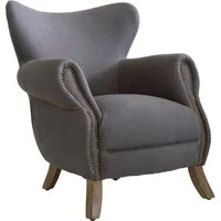 Scholar Chair Grey, Chair - Andrew Martin Linen