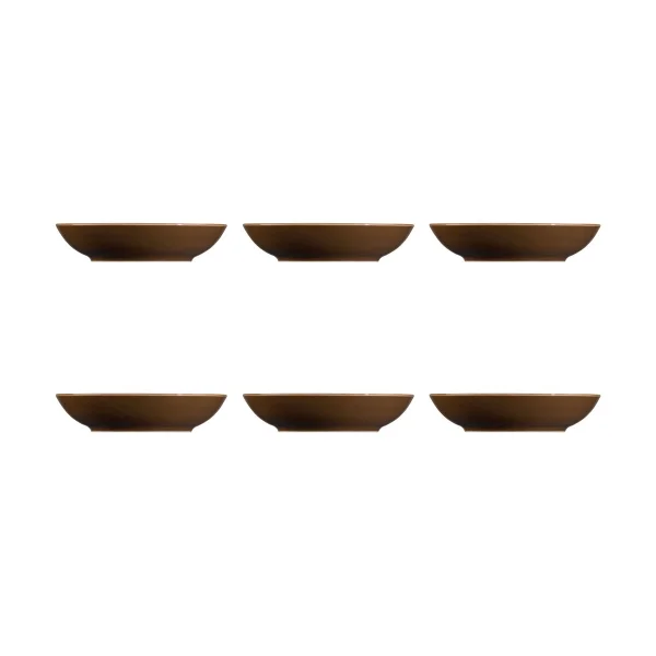 Seltmann Weiden Terra deep plate Ø21.2 cm 6-pack Earth brown