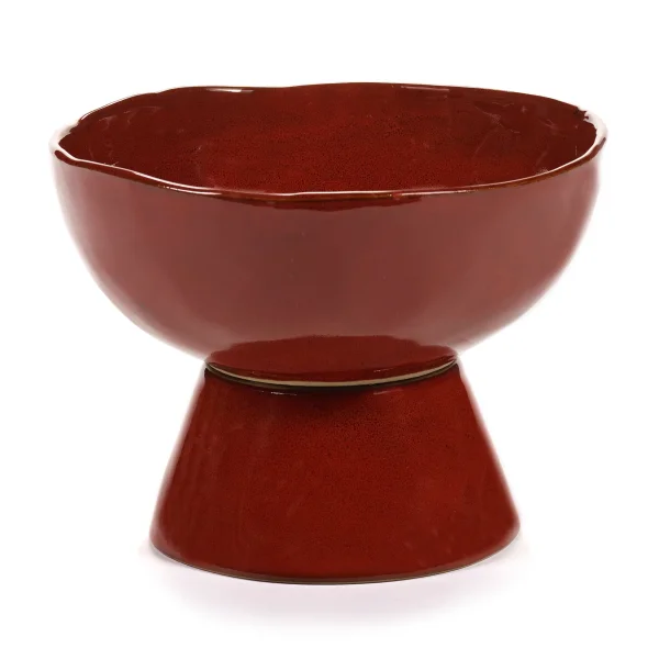 Serax La Mère bowl on foot large Ø20.5 cm Venetian red