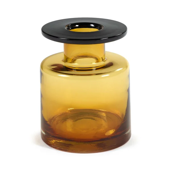 Serax Wind & Fire vase 22 cm amber-black