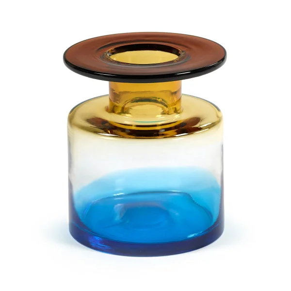 Serax Wind & Fire vase 22 cm blue-amber