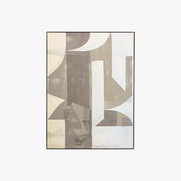 Shadow Abstract Framed Canvas
