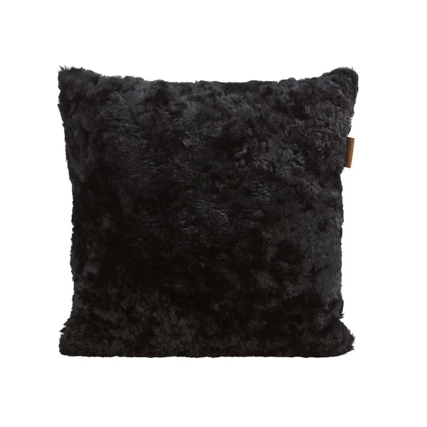 Shepherd of Sweden Shepherd Lina sheep skin cushion 40 x 40 cm black