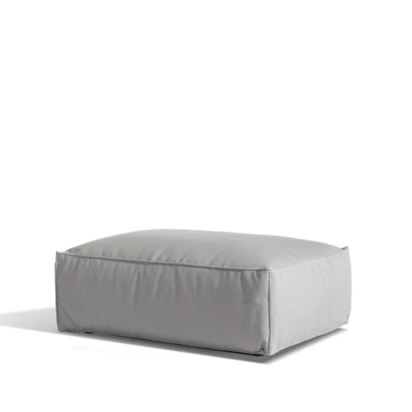 Skargaarden Asker modular sofa Sunbrella Sling light grey, foot stool