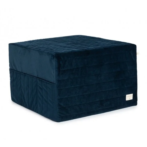 Sleepover Velvet Mattress in Night Blue by Nobodinoz