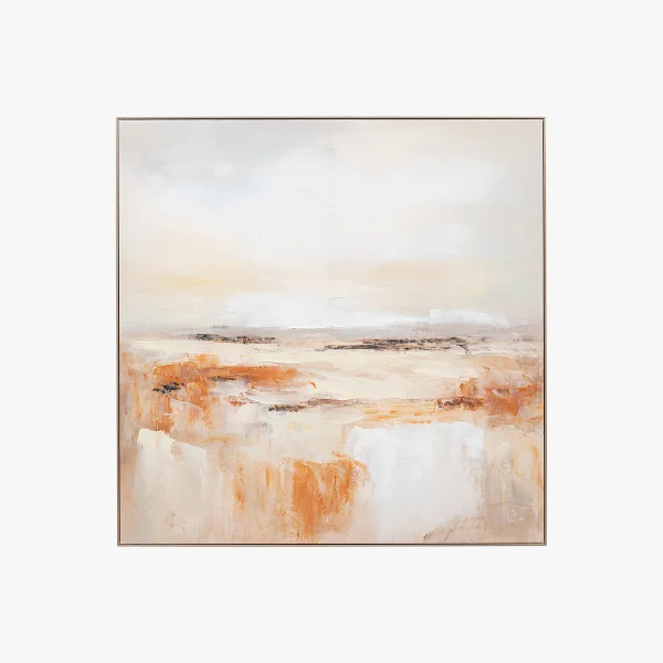 Soft Mist Framed Canvas