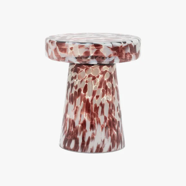 Speckle Side Table in Leopard