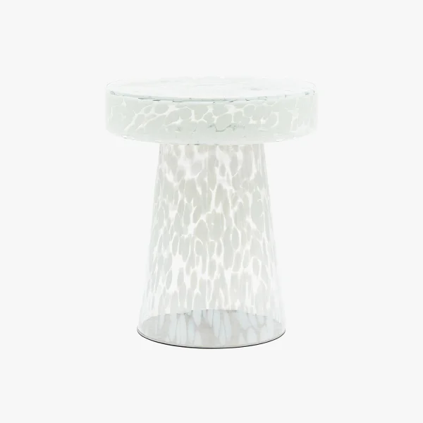 Speckle Side Table in White