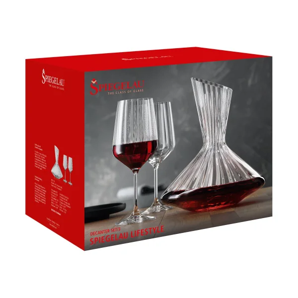 Spiegelau LifeStyle decanter set 3 pieces Clear