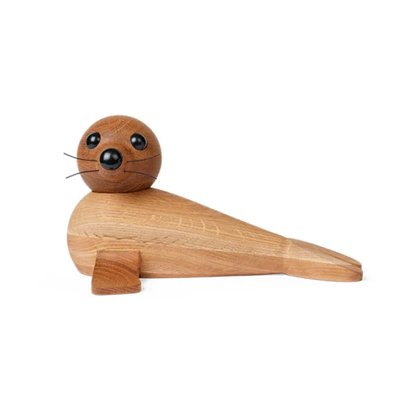 Spring Copenhagen Anaana seal decoration 17 cm Oak